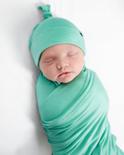Load image into Gallery viewer, Minty Mint Swaddle with Hat
