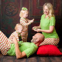 Load image into Gallery viewer, Christmas Stripes 2-Piece Long Sleeve Pjs
