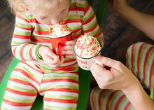 Load image into Gallery viewer, Christmas Stripes 2-Piece Long Sleeve Pjs
