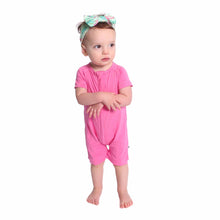 Load image into Gallery viewer, Pretty Pink Shorts Romper
