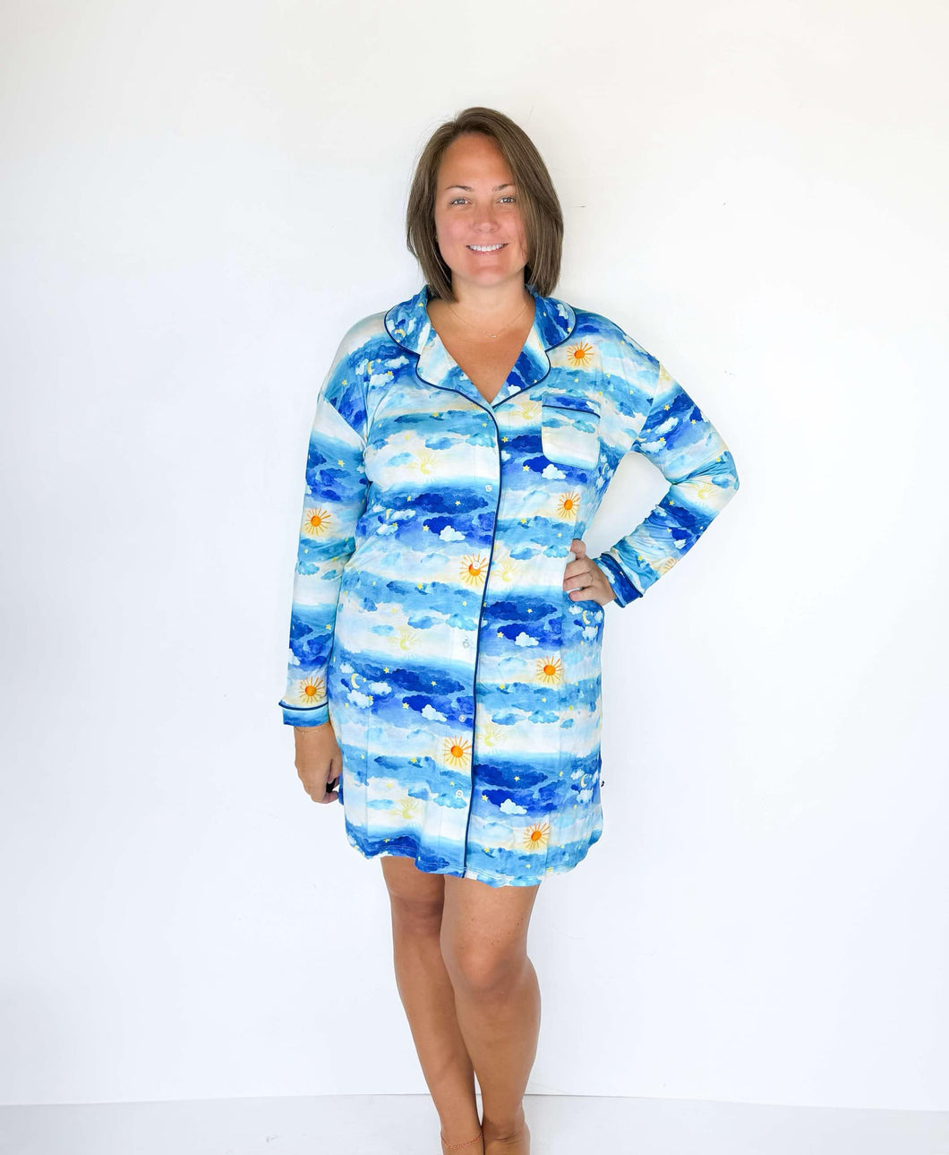 Luna Lights long sleeve Women's nightgown