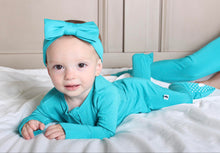 Load image into Gallery viewer, Tidal Teal Long Sleeve Romper
