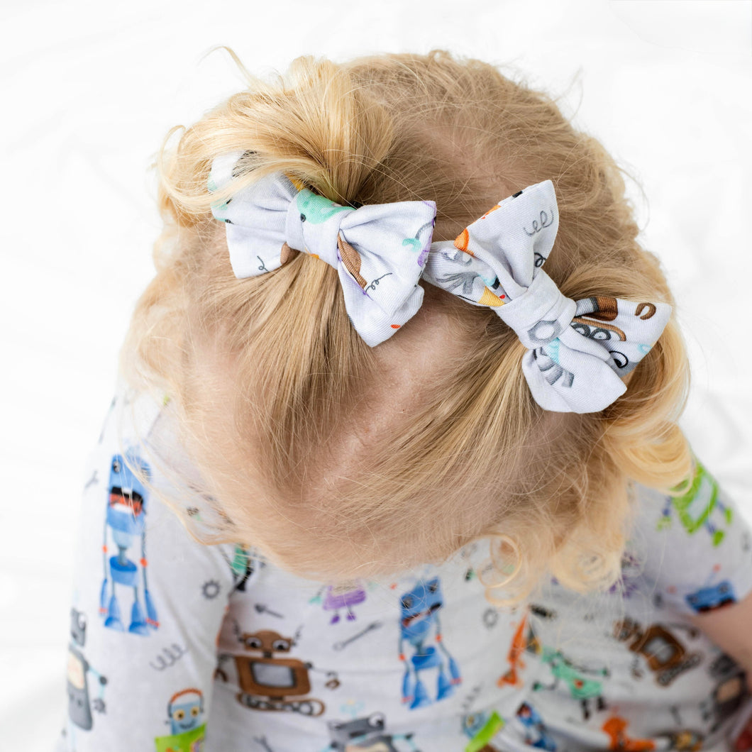 Zoomie Zots Bamboo Alligator Clip Bows
