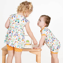 Load image into Gallery viewer, Ice Cream Shorts Romper
