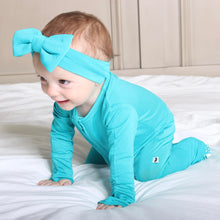 Load image into Gallery viewer, Tidal Teal Long Sleeve Romper
