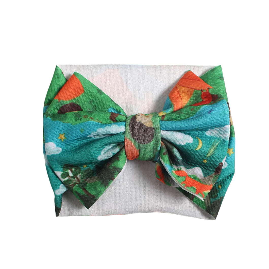 Camping Critters Big Bow Headband