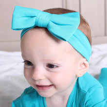 Load image into Gallery viewer, Tidal Teal Bamboo Headband
