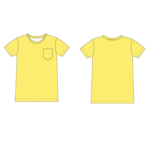 Women's Short sleeve Lemon pocket Shirt