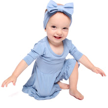 Load image into Gallery viewer, Steele Blue Girls Dress with bottoms

