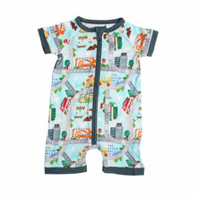 Load image into Gallery viewer, Tiny Town Shorts Romper
