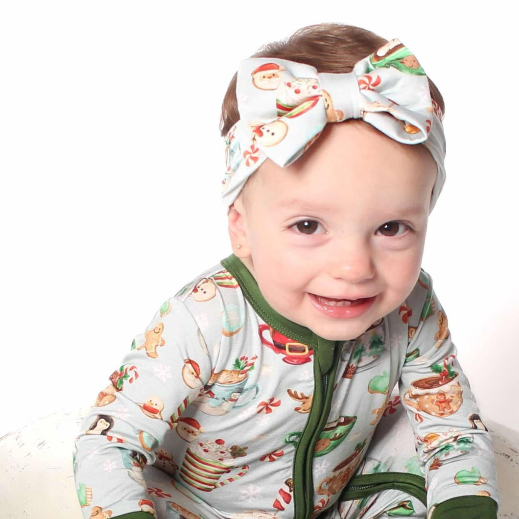 Grey Cocoa Cups Bamboo Headband