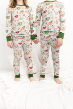 Load image into Gallery viewer, Grey Cocoa Cups 2-Piece Long Sleeve Pjs
