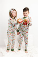 Load image into Gallery viewer, Grey Cocoa Cups 2-Piece Long Sleeve Pjs
