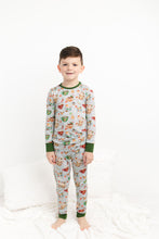 Load image into Gallery viewer, Grey Cocoa Cups 2-Piece Long Sleeve Pjs
