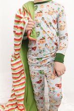 Load image into Gallery viewer, Grey Cocoa Cups 2-Piece Long Sleeve Pjs
