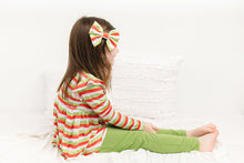 Load image into Gallery viewer, Christmas Stripes 2-Piece Peplum Set
