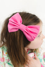 Load image into Gallery viewer, Pretty Pink Bamboo Alligator Clip Bows
