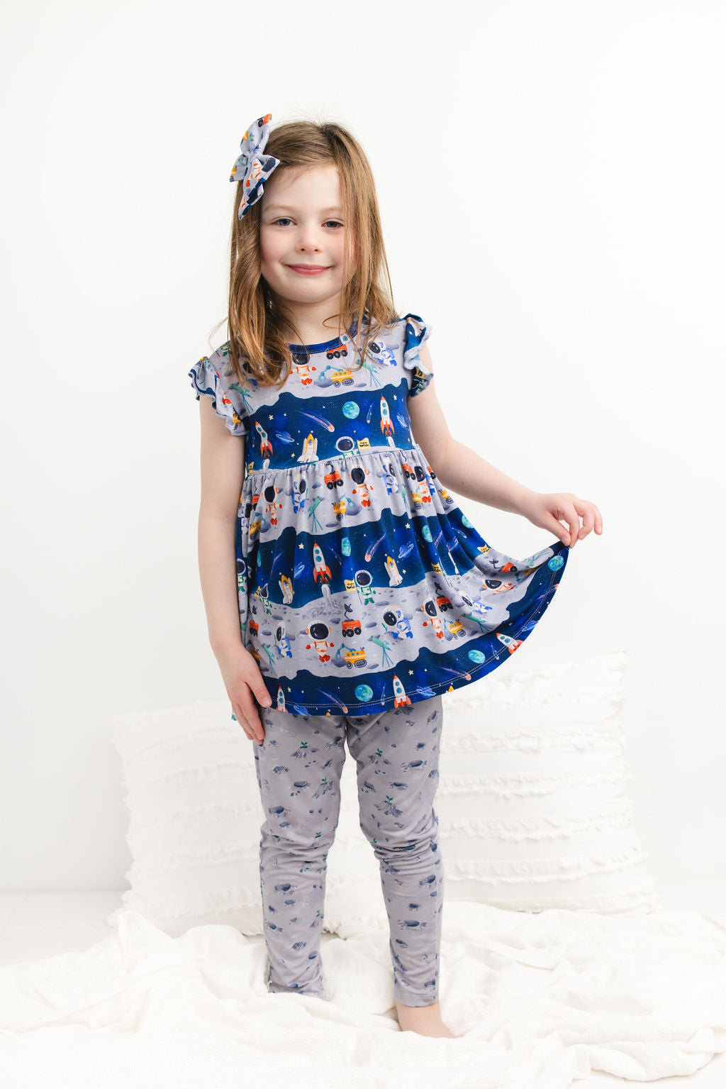 Space 3-Piece Peplum Set