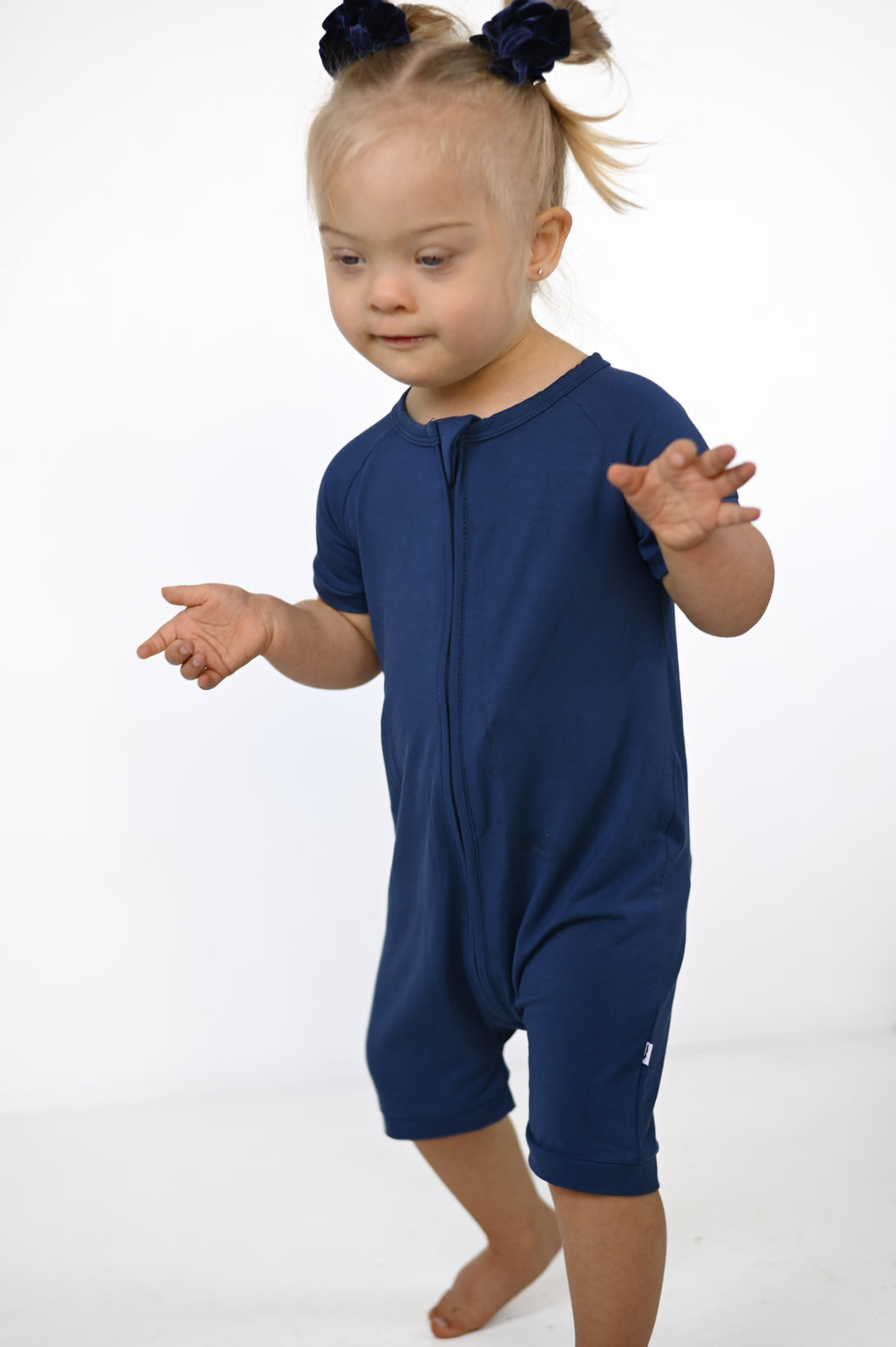 Brielle Blue Shorts Romper