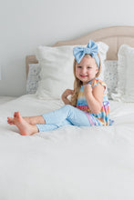 Load image into Gallery viewer, Solace Skies Light Blue Big Bow Headband

