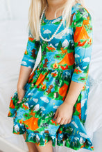 Load image into Gallery viewer, Camping Critters Girls Dress with bottoms
