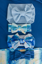 Load image into Gallery viewer, Solace Skies Light Blue Big Bow Headband
