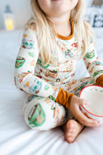 Load image into Gallery viewer, Cream Cocoa Cups 2-Piece Long Sleeve Pjs
