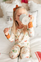 Load image into Gallery viewer, Cream Cocoa Cups 2-Piece Long Sleeve Pjs
