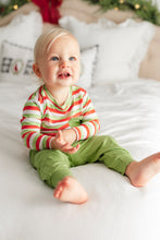 Load image into Gallery viewer, Christmas Stripes 2-Piece Jogger Daywear
