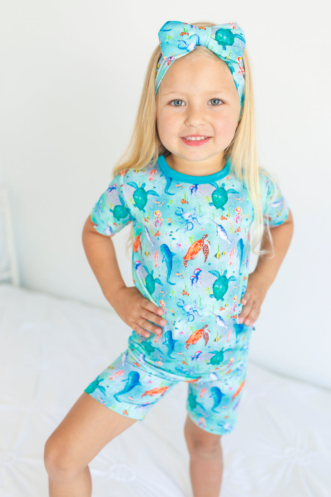 Ocean Oasis 2-Piece Shorts Pjs