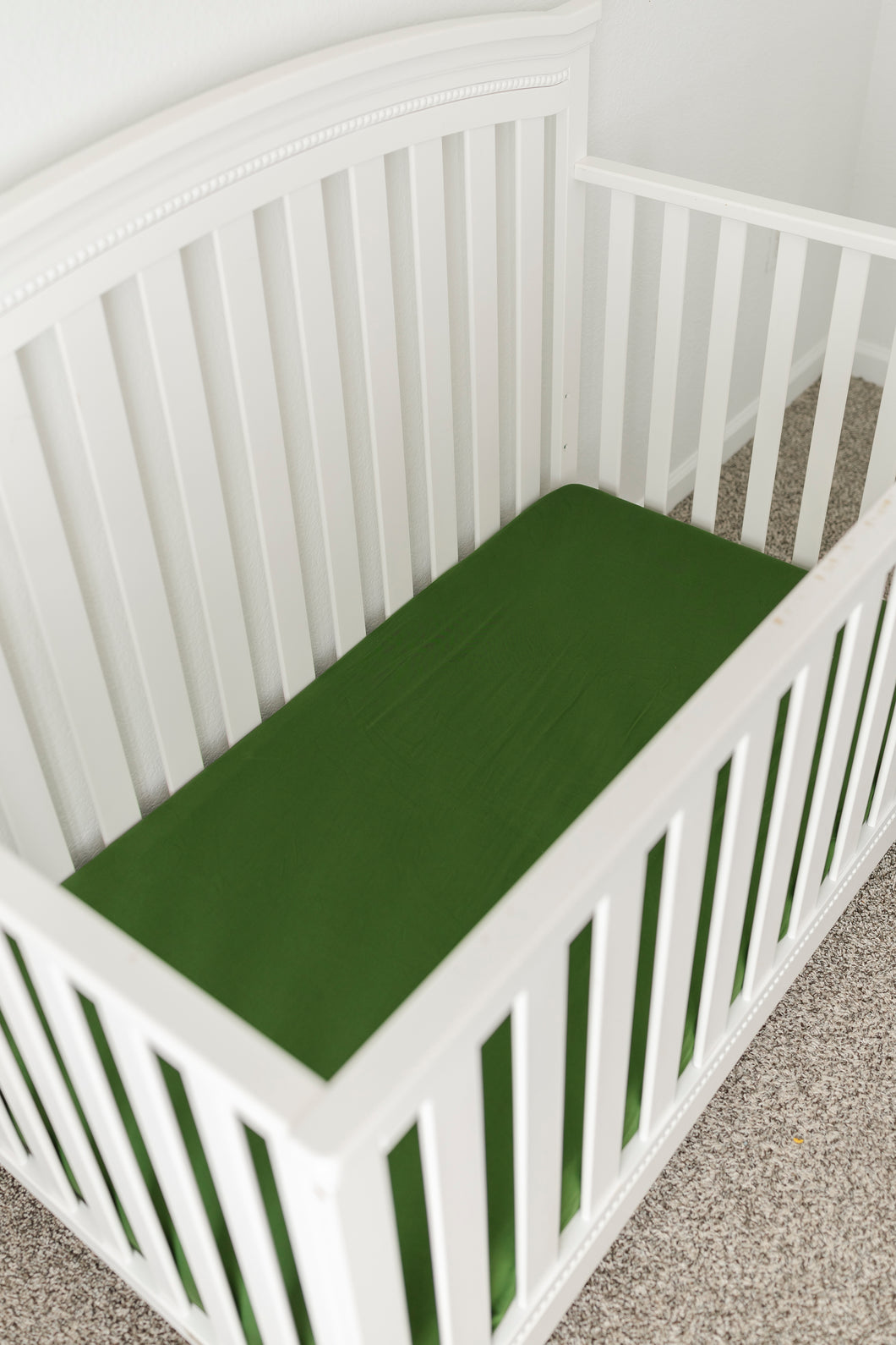 Green Cocoa Cups Crib Sheet