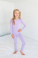 Load image into Gallery viewer, Lavender Lillies Long Sleeve 2 Piece Pjs
