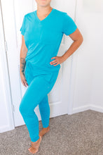 Load image into Gallery viewer, Tidal Teal Women&#39;s bottom pjs
