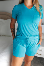 Load image into Gallery viewer, Tidal Teal Women&#39;s short bottom pjs
