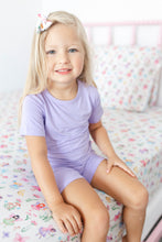 Load image into Gallery viewer, Lavender 2-Piece Shorts Pjs
