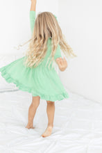 Load image into Gallery viewer, Grassy Green Girls Dress with bottoms
