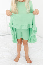 Load image into Gallery viewer, Grassy Green Girls Dress with bottoms
