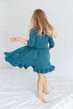 Load image into Gallery viewer, Stormy Sky Girls Dress with bottoms
