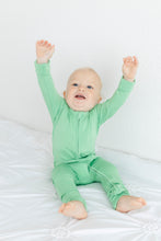 Load image into Gallery viewer, Grassy Green Long Sleeve Romper
