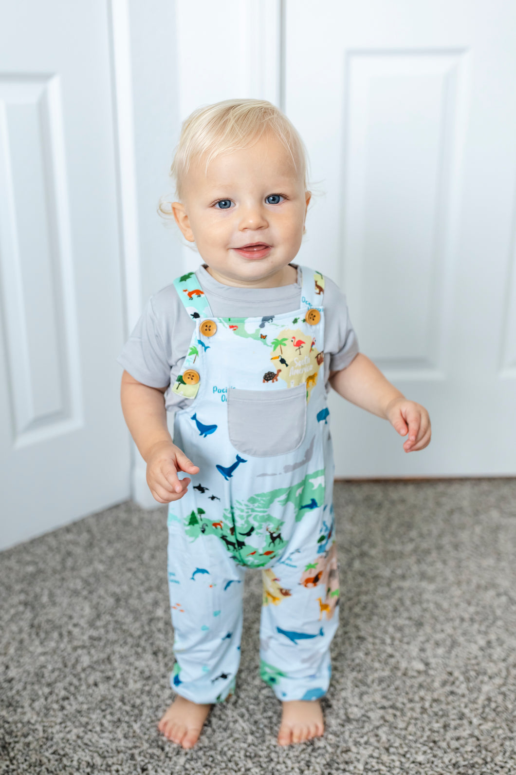 World Map Overalls