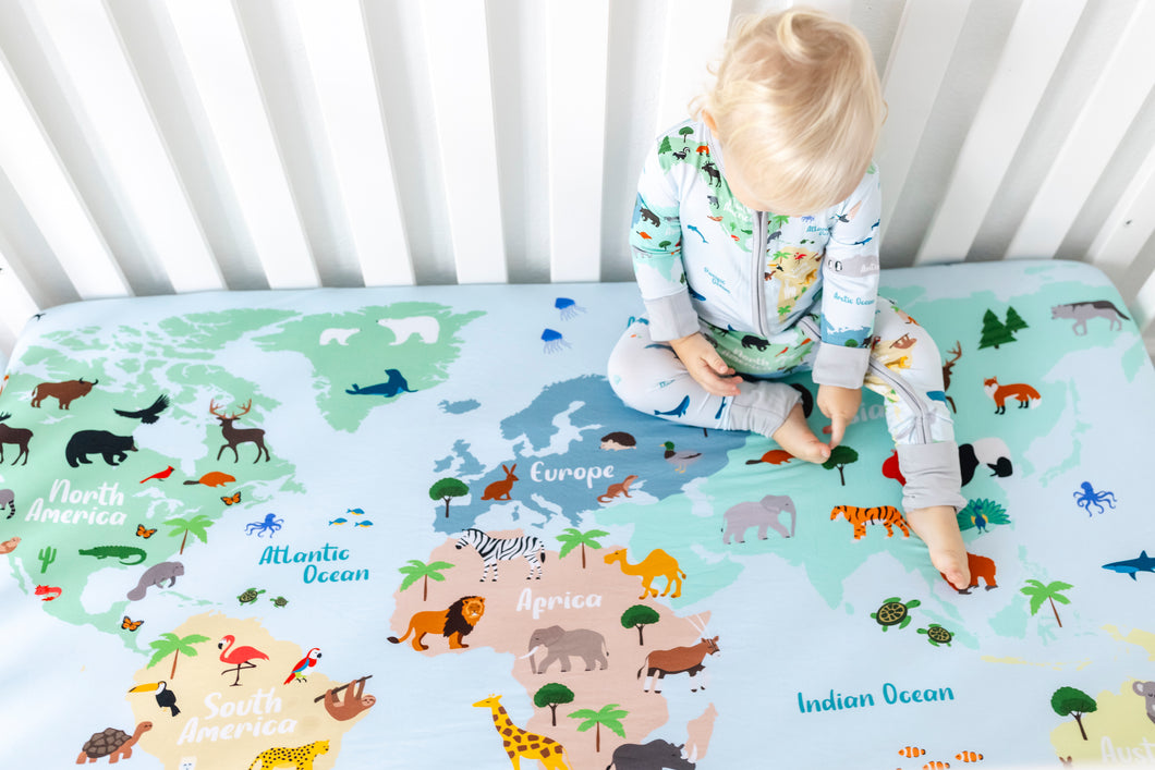 World Map Crib Sheet