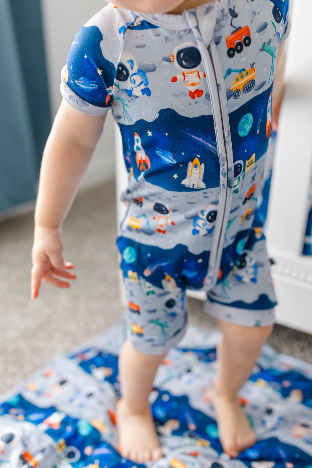 Space Shorts Romper