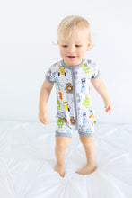 Load image into Gallery viewer, Zoomie Zots Shorts Romper
