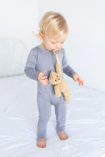 Load image into Gallery viewer, Groovy Grey Long Sleeve Romper
