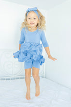 Load image into Gallery viewer, Steele Blue Girls Dress with bottoms

