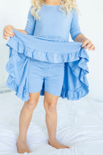 Load image into Gallery viewer, Steele Blue Girls Dress with bottoms
