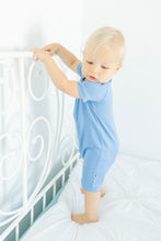 Load image into Gallery viewer, Steel Blue Shorts Romper
