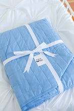 Load image into Gallery viewer, Steele Blue Adult Quilted Blanket
