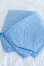 Load image into Gallery viewer, Steele Blue Adult Quilted Blanket
