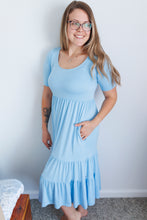 Load image into Gallery viewer, Sky Blue Women&#39;s Maxi Dress
